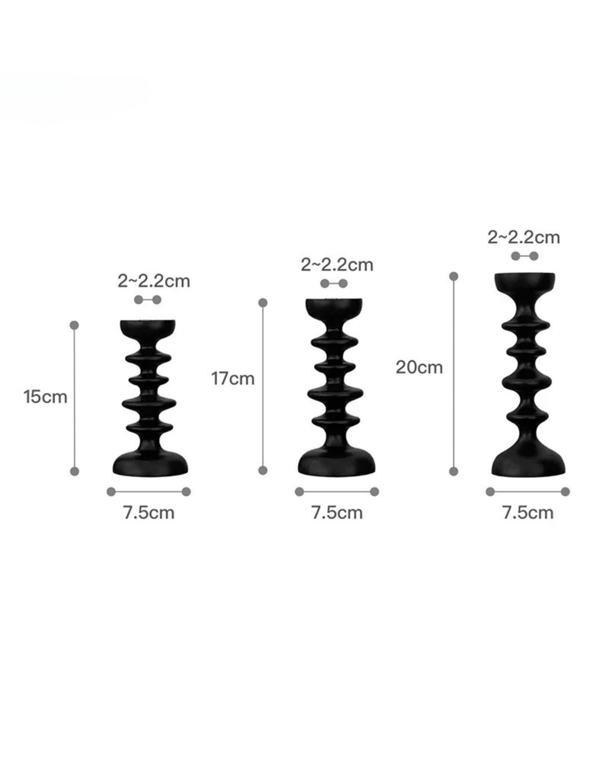 Sculptural Wooden Candle Holder with Modern Decorative Design