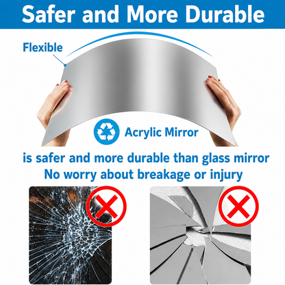 Self-Adhesive PET Mirror Film for Smooth Indoor Surfaces