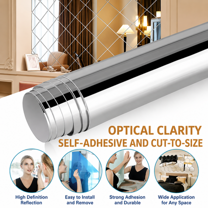 Self-Adhesive PET Mirror Film for Smooth Indoor Surfaces