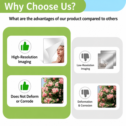 Self-Adhesive PET Mirror Film for Smooth Indoor Surfaces