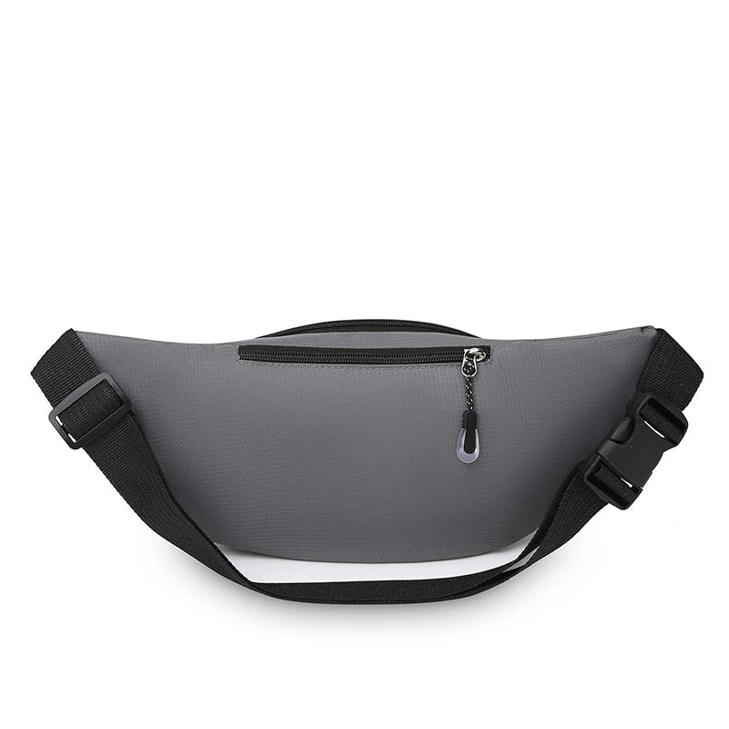 Slim Oxford Waist Pack with Adjustable Strap and Multiple Pockets