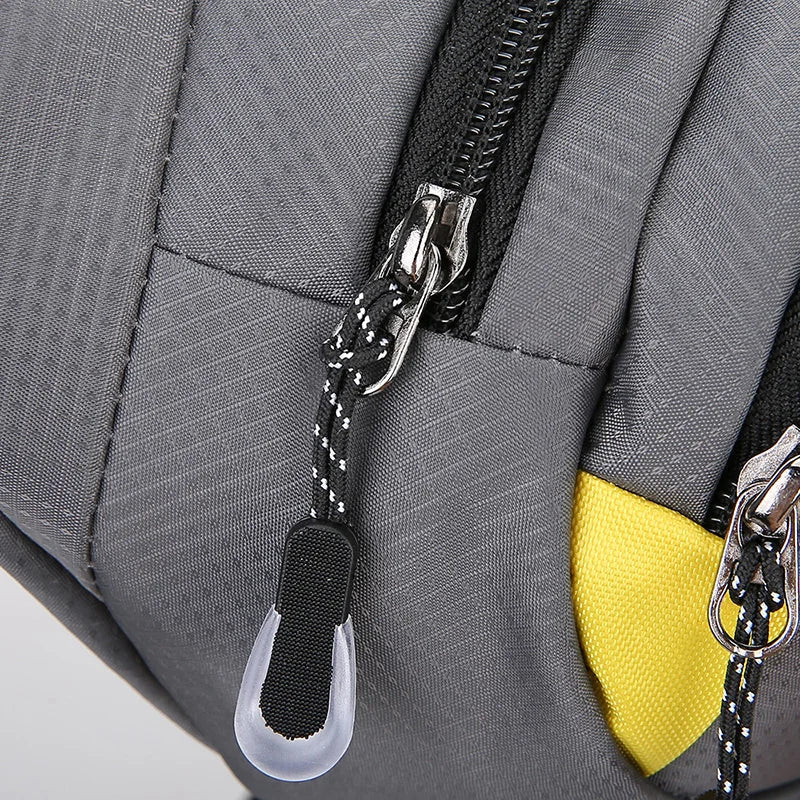 Slim Oxford Waist Pack with Adjustable Strap and Multiple Pockets