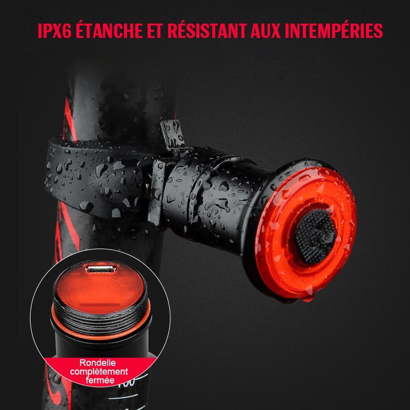 Smart Bicycle Rear Light with Brake Detection and USB Rechargeable Battery