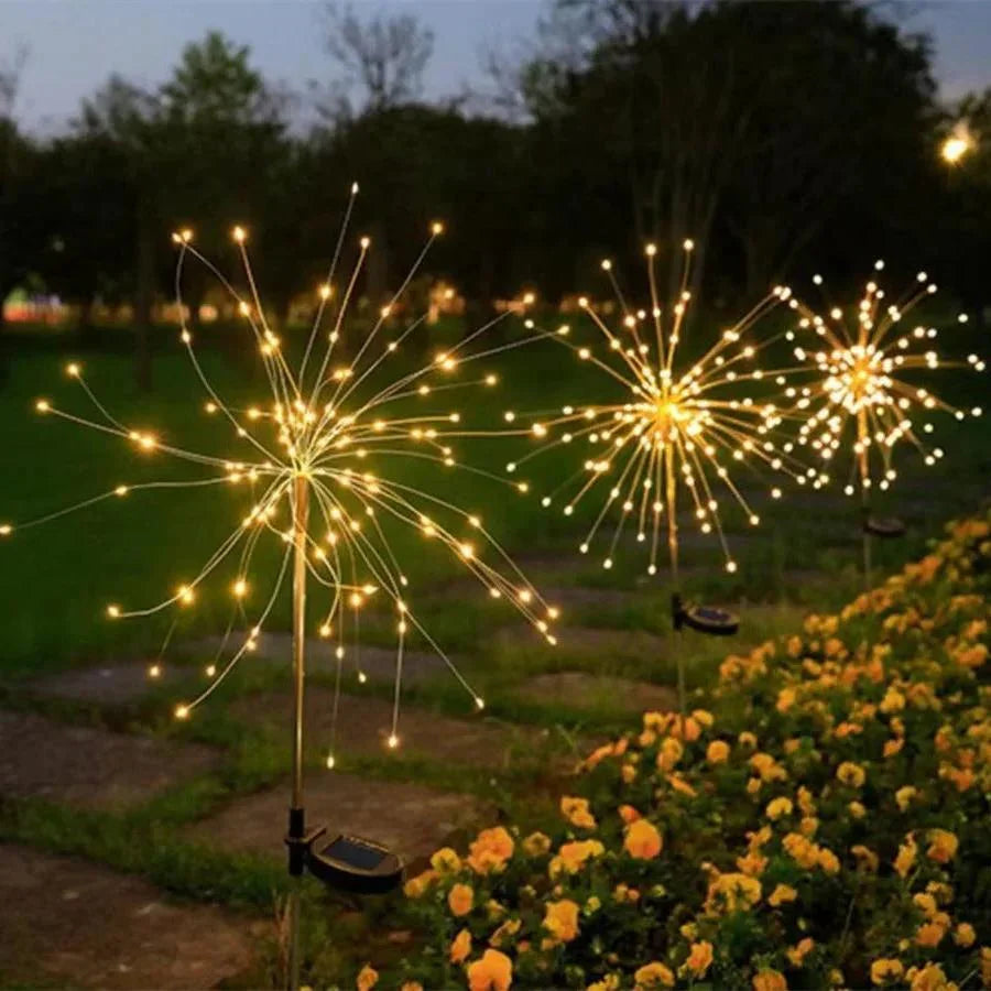 Solar Garden String Lights with 150 LEDs, 8 Lighting Modes, Flexible Copper Wire and IP65 Waterproof Design