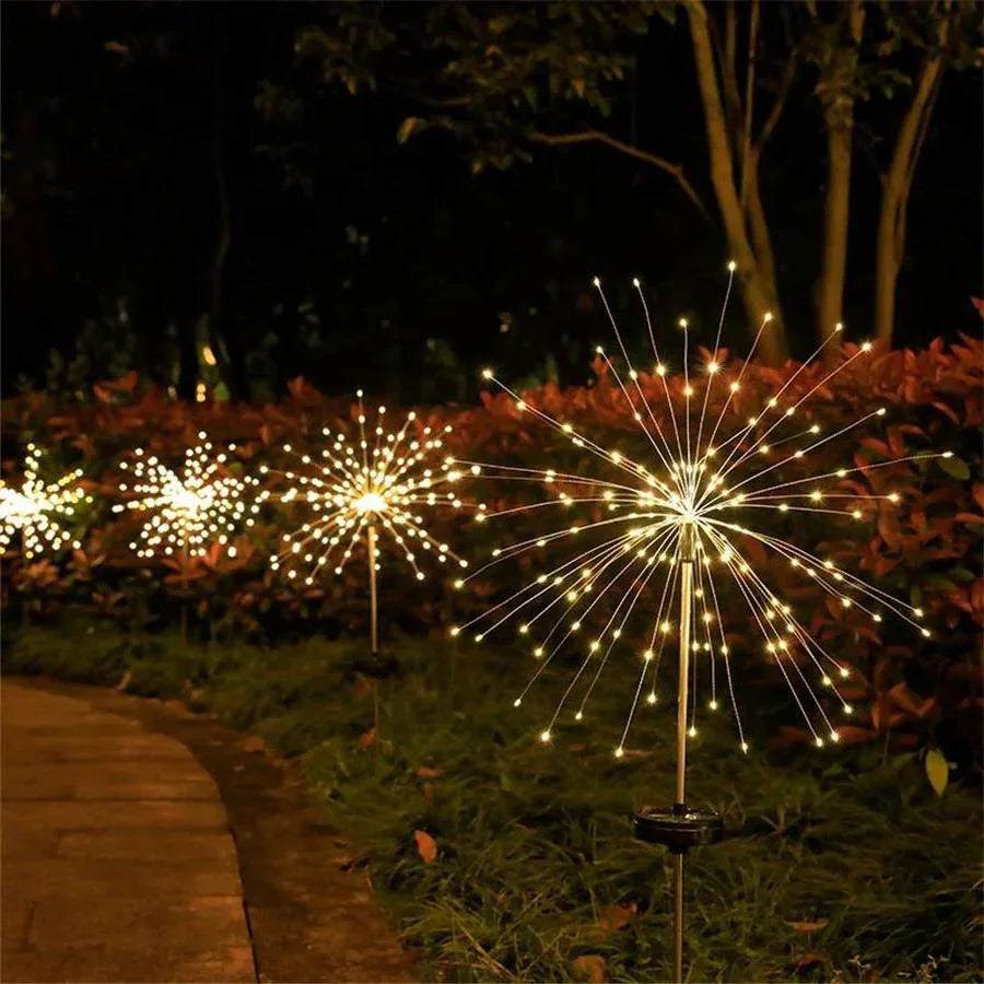 Solar Garden String Lights with 150 LEDs, 8 Lighting Modes, Flexible Copper Wire and IP65 Waterproof Design