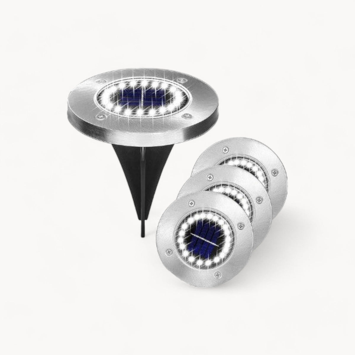 Solar LED Garden Lights with Automatic On/Off Function, IP65 Protection and 600mAh Battery