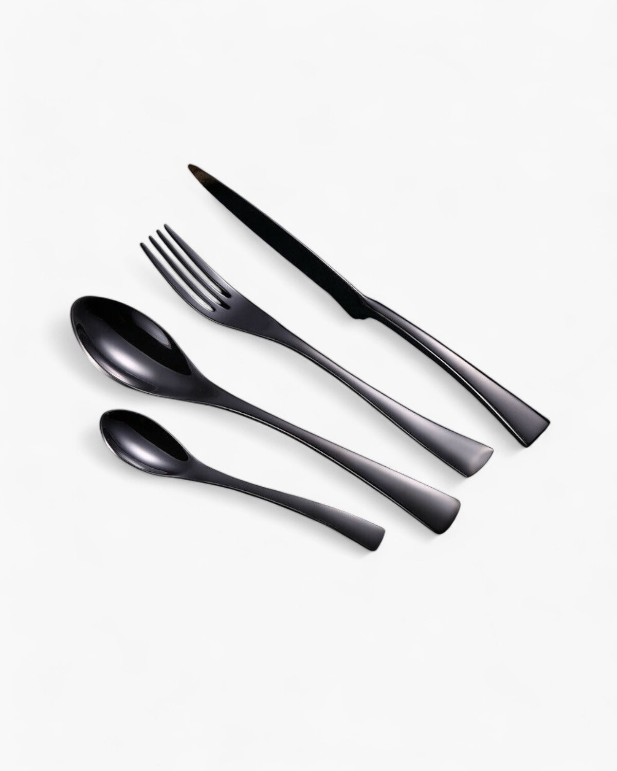 Stainless Steel Cutlery Set with Polished Finish and Ergonomic Design