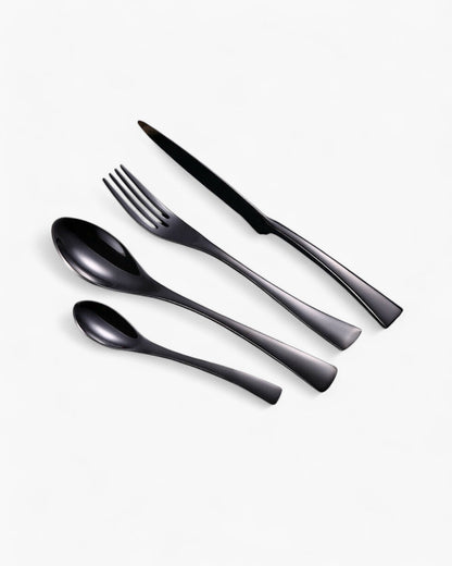 Stainless Steel Cutlery Set with Polished Finish and Ergonomic Design