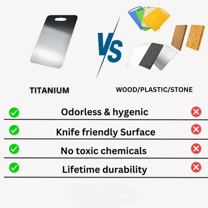 Stainless Steel Cutting Board with Non-Porous Antibacterial Surface