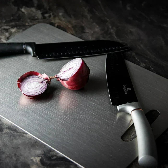 Stainless Steel Cutting Board with Non-Porous Antibacterial Surface
