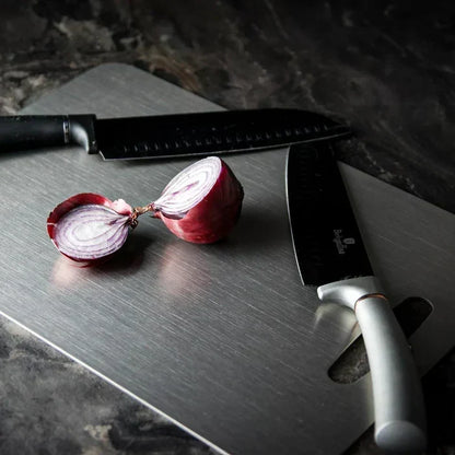 Stainless Steel Cutting Board with Non-Porous Antibacterial Surface