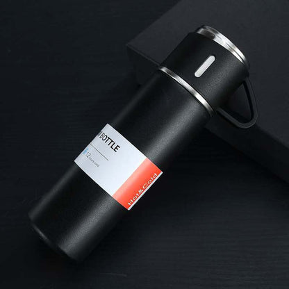 Stainless Steel Thermos - 500 ml Insulated Flask with Cup Lid