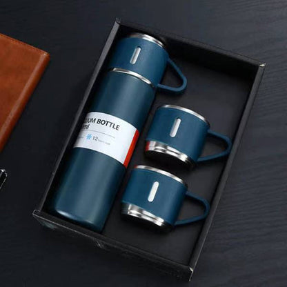 Stainless Steel Thermos - 500 ml Insulated Flask with Cup Lid