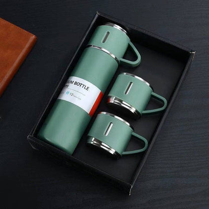 Stainless Steel Thermos - 500 ml Insulated Flask with Cup Lid