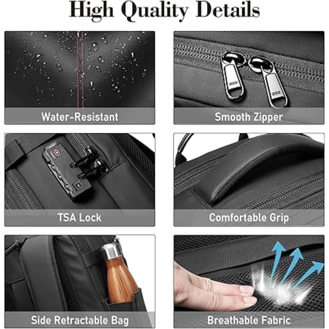 Structured 60L Compression Rucksack with Expandable Storage