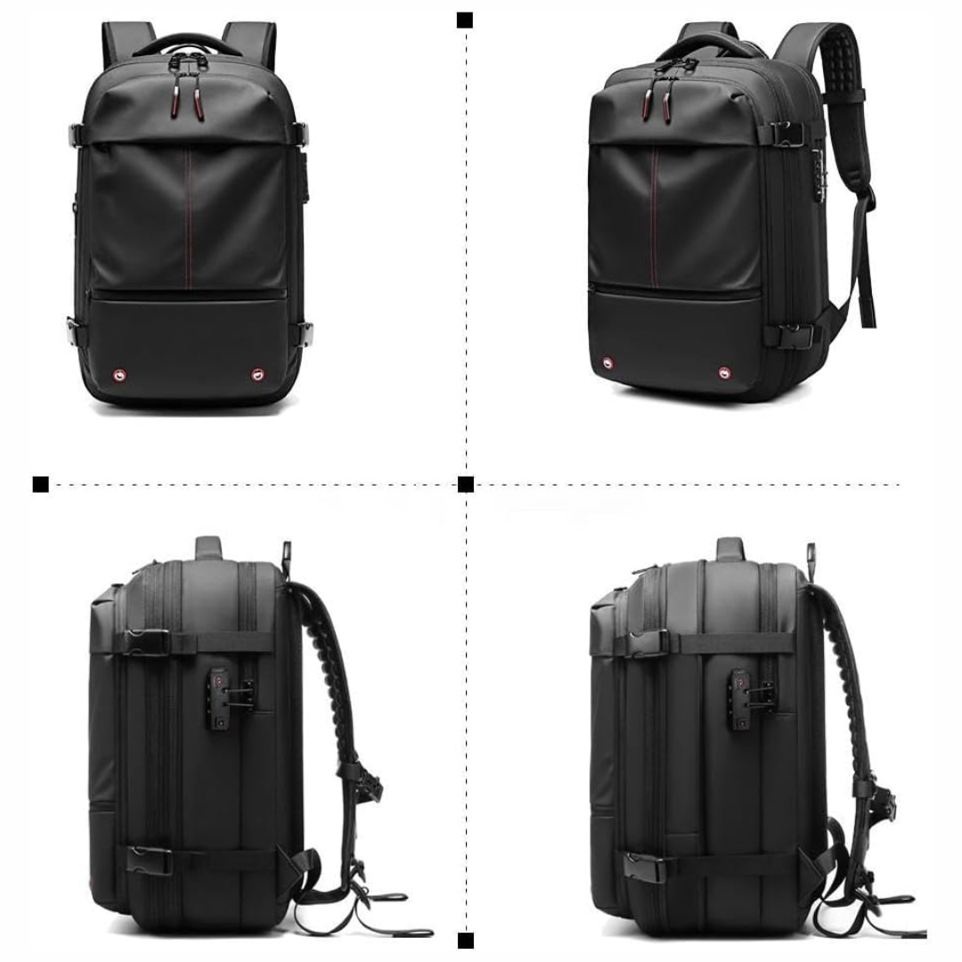 Structured 60L Compression Rucksack with Expandable Storage