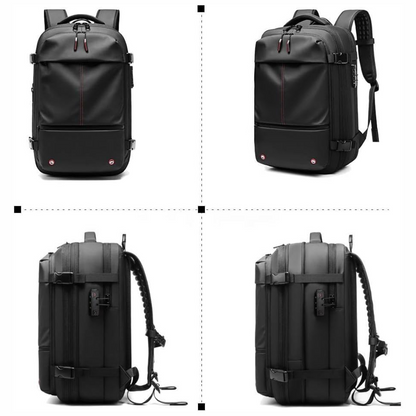 Structured 60L Compression Rucksack with Expandable Storage