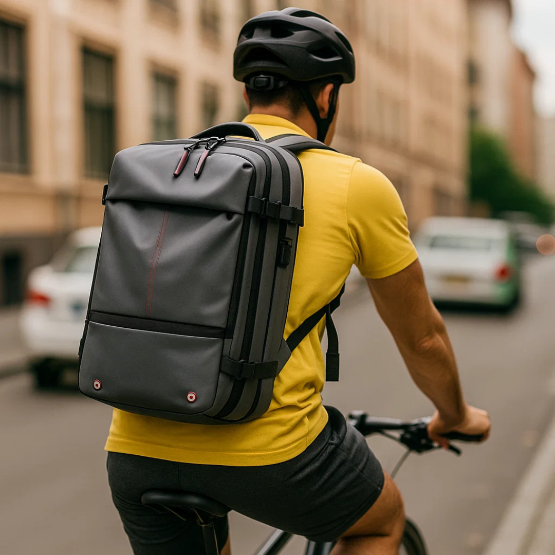 Structured 60L Compression Rucksack with Expandable Storage