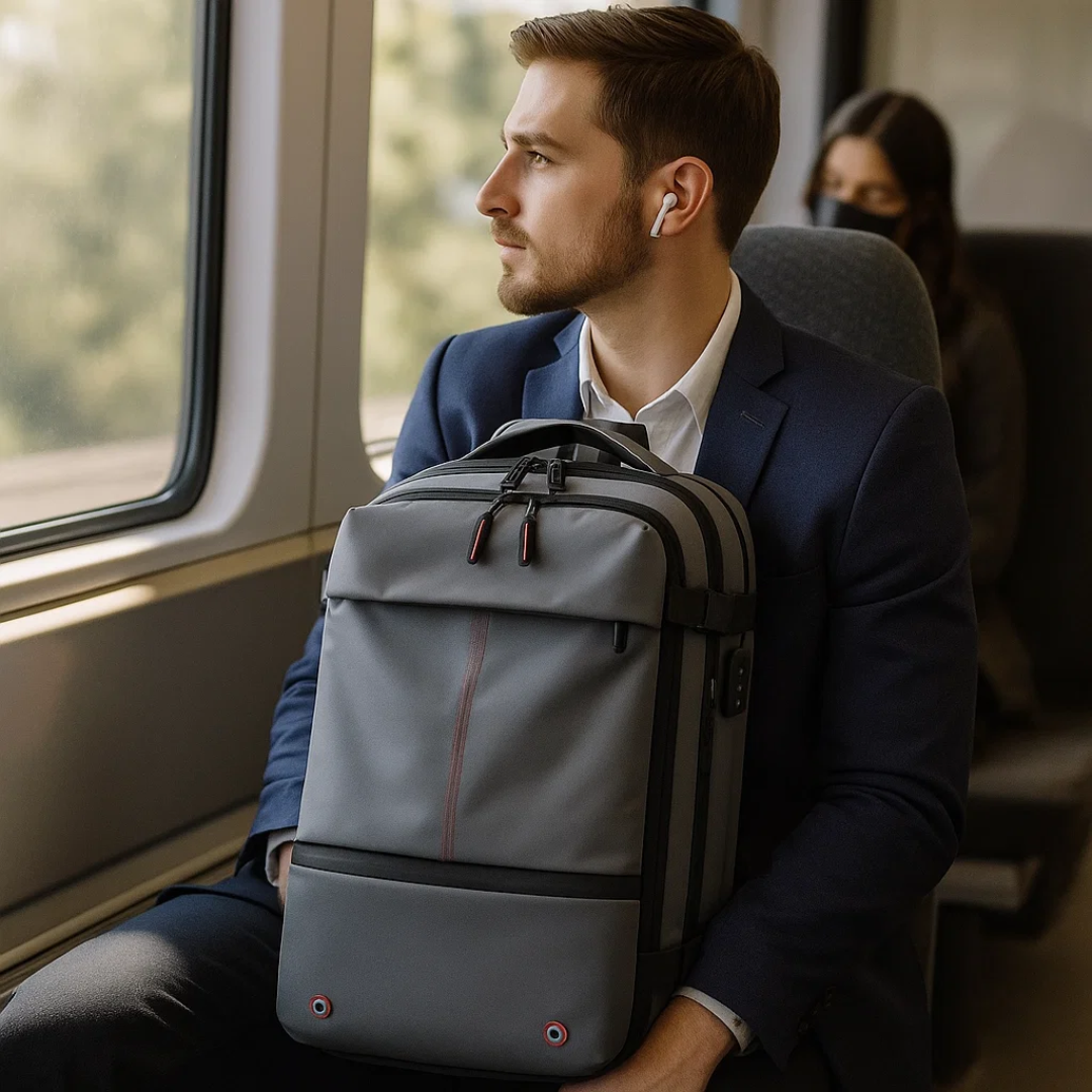 Structured 60L Compression Rucksack with Expandable Storage