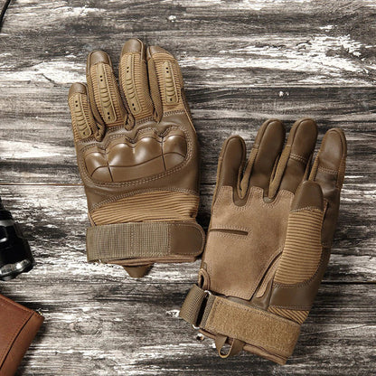 Tactical Gloves with Kevlar and Leather, Water Repellent Non Slip Grip