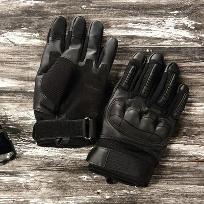 Tactical Gloves with Kevlar and Leather, Water Repellent Non Slip Grip