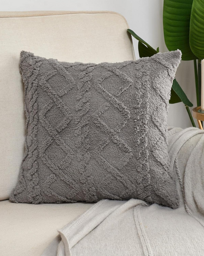 Textured Geometric Cushion Cover for Modern Interiors