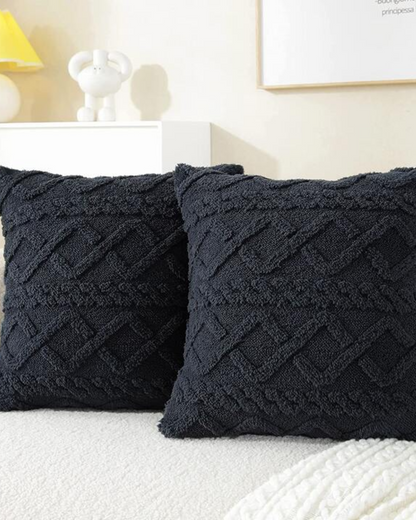 Textured Geometric Cushion Cover for Modern Interiors