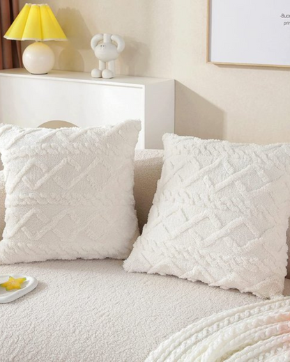 Textured Geometric Cushion Cover for Modern Interiors