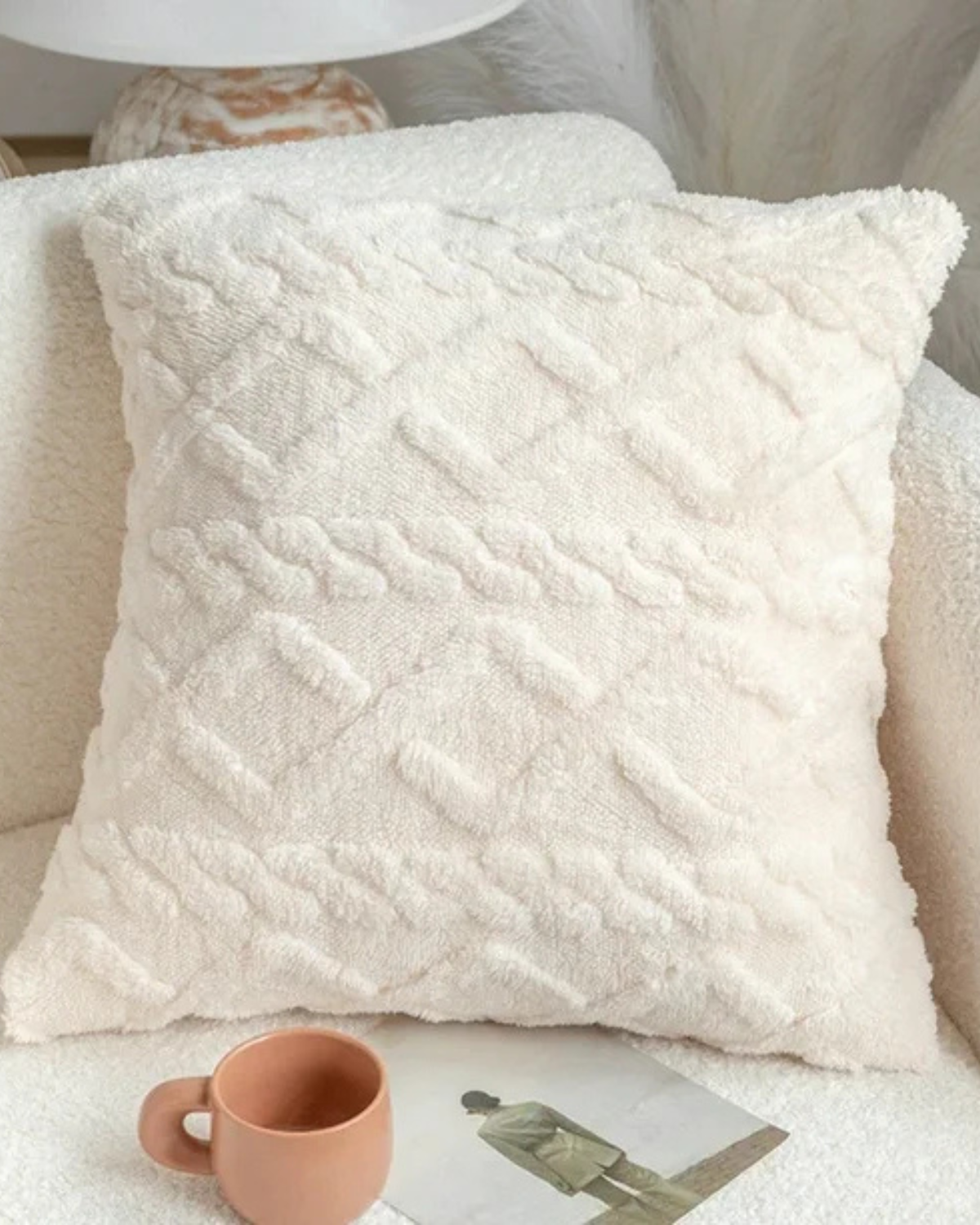 Textured Geometric Cushion Cover for Modern Interiors