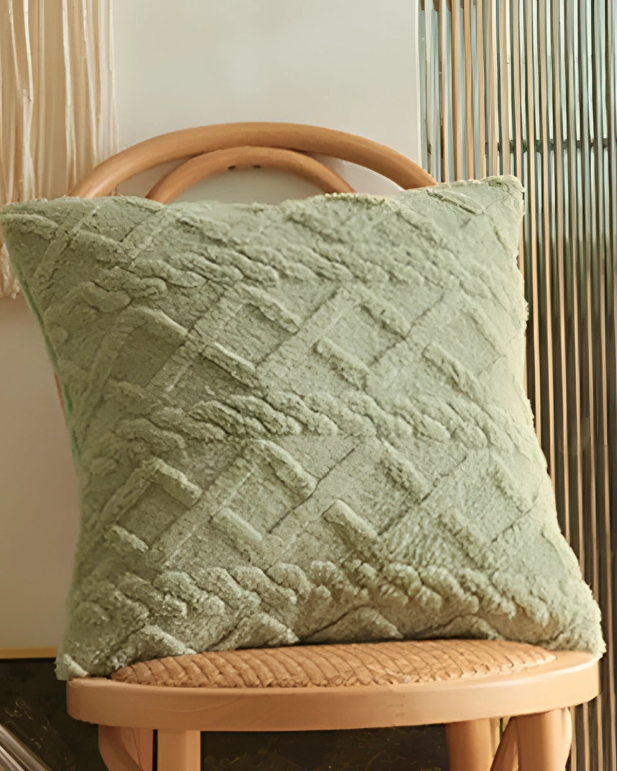Textured Geometric Cushion Cover for Modern Interiors