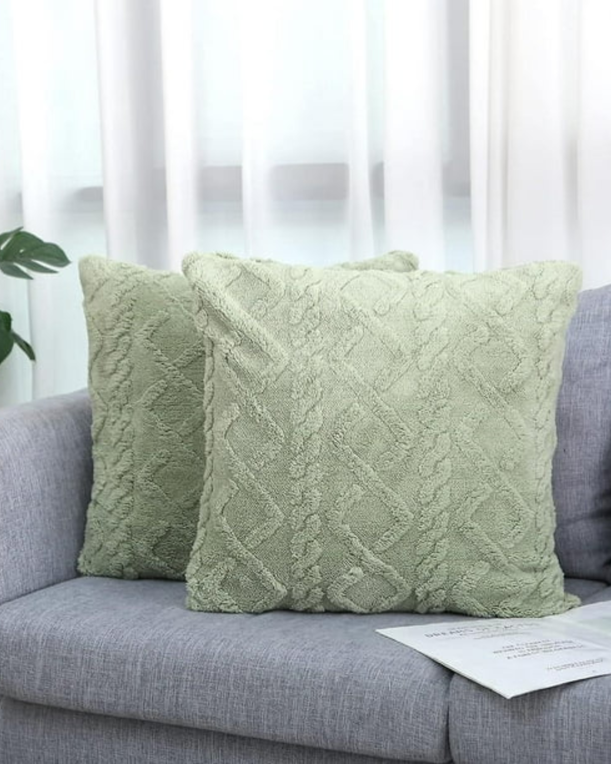 Textured Geometric Cushion Cover for Modern Interiors