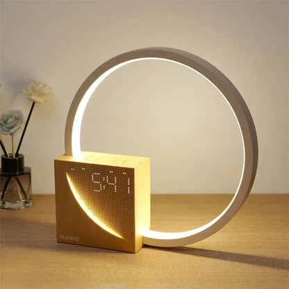 Touch-Control Bedside Lamp with Alarm Clock Function and Adjustable Brightness
