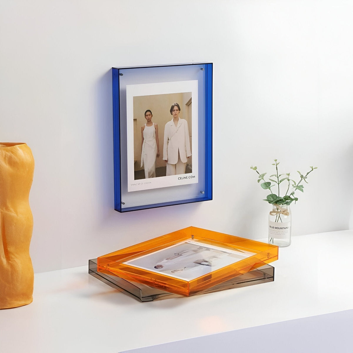 Transparent Acrylic Photo Frame with Minimalist Modern Design