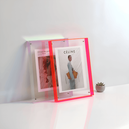 Transparent Acrylic Photo Frame with Minimalist Modern Design