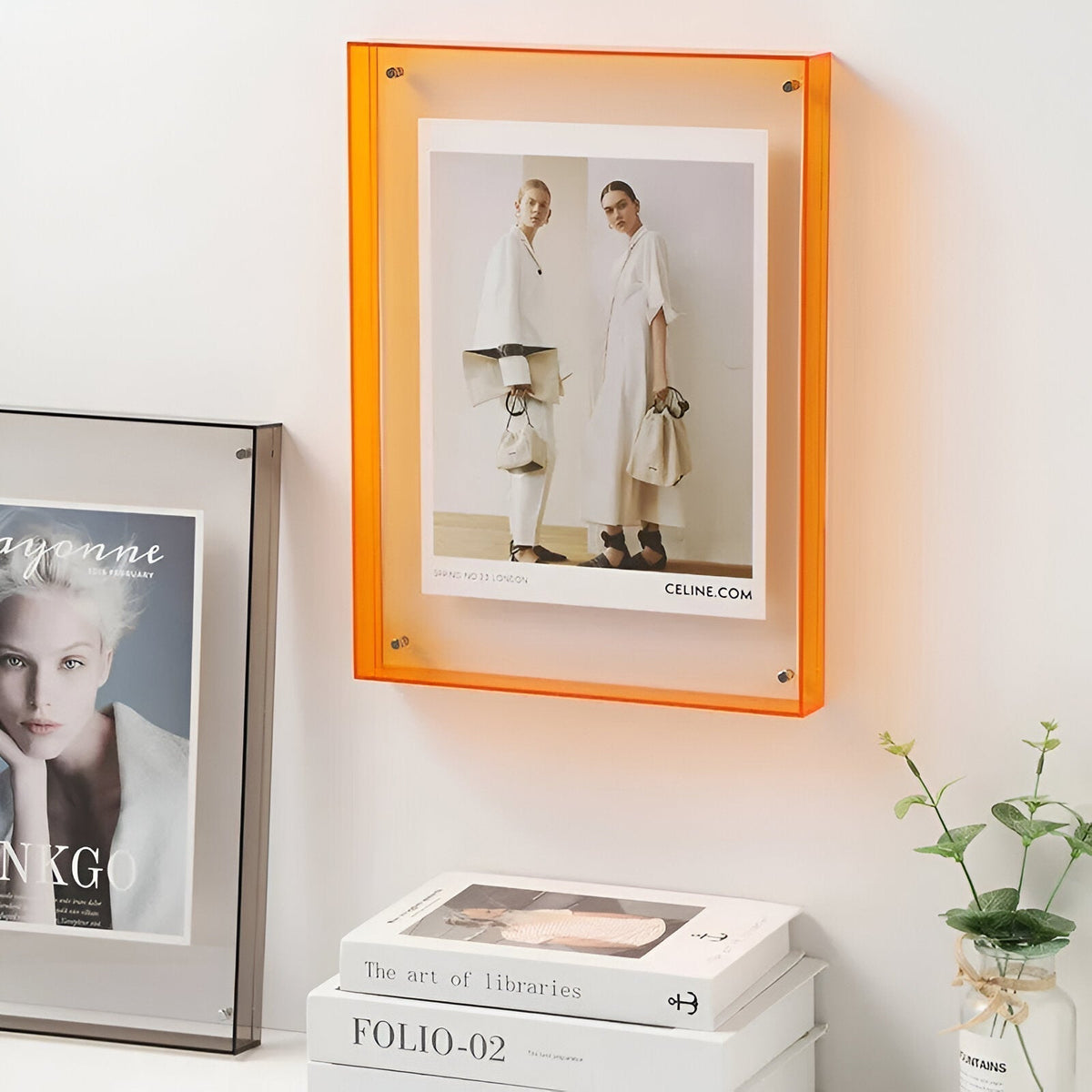 Transparent Acrylic Photo Frame with Minimalist Modern Design