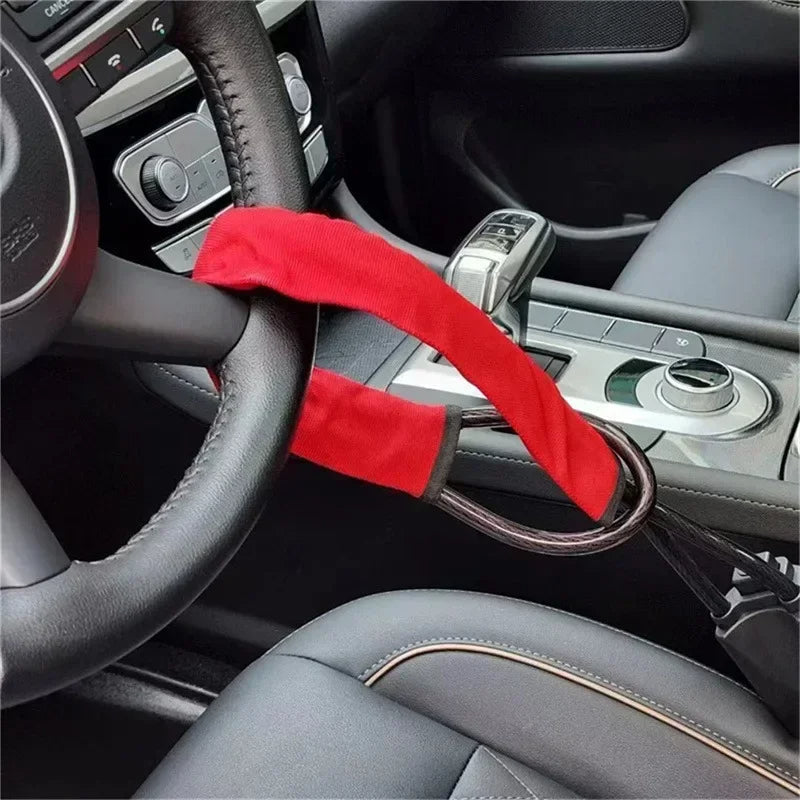 Universal Steering Wheel Lock with Seatbelt Protection