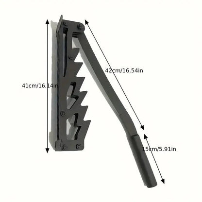 Wall-Mounted Wood Splitter for Kindling with Adjustable Handle