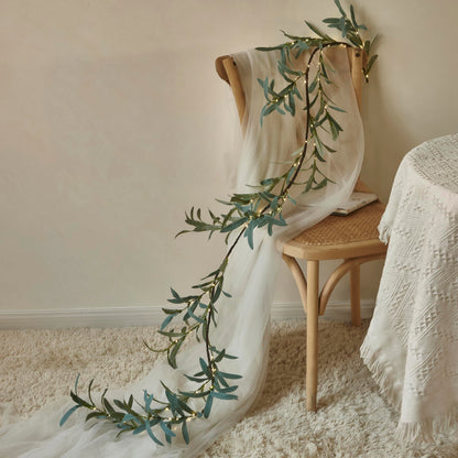 Warm White LED Olive Branch String Light for Indoor and Outdoor Decoration
