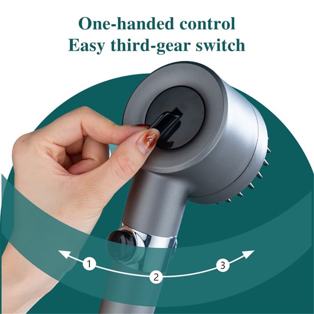 Water-Saving Shower Head with Increased Water Pressure