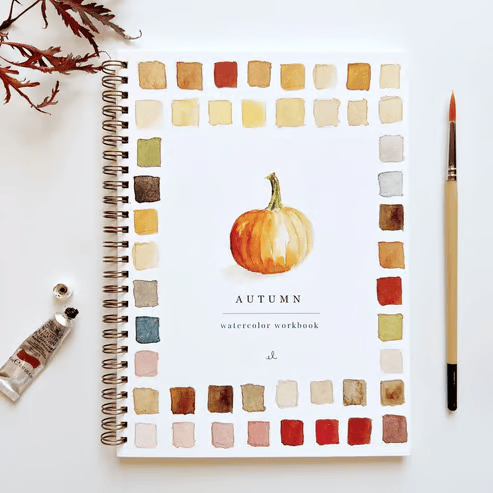 Watercolor Workbook for Beginners with Step-by-Step Painting Guides