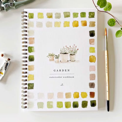 Watercolor Workbook for Beginners with Step-by-Step Painting Guides