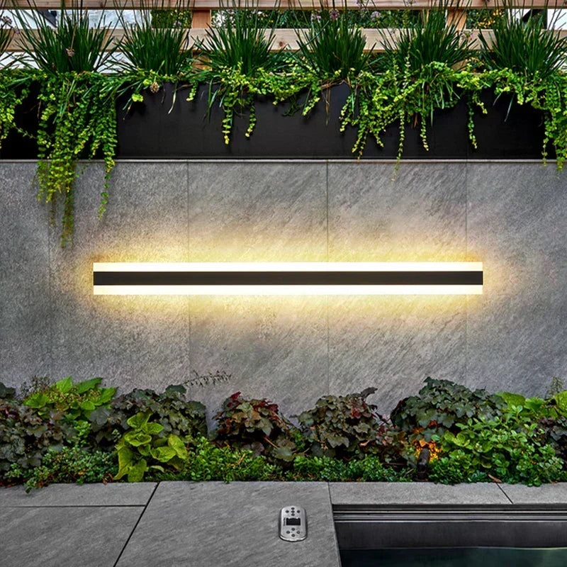 Waterproof Outdoor Wall Lamp - Modern Iron & Acrylic Exterior Light