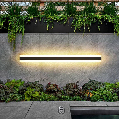 Waterproof Outdoor Wall Lamp - Modern Iron & Acrylic Exterior Light