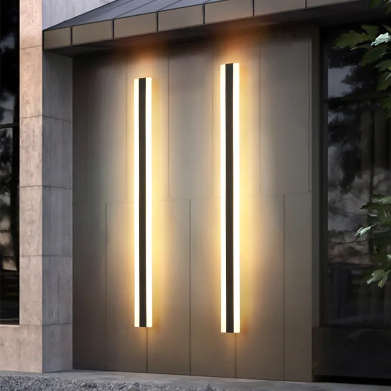Waterproof Outdoor Wall Lamp - Modern Iron & Acrylic Exterior Light