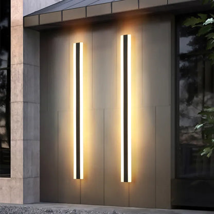 Waterproof Outdoor Wall Lamp - Modern Iron & Acrylic Exterior Light