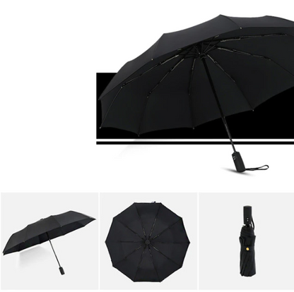 Windproof Storm Umbrella - Automatic Compact Rain & UV Protection