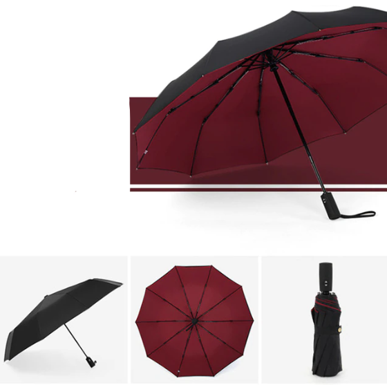 Windproof Storm Umbrella - Automatic Compact Rain & UV Protection