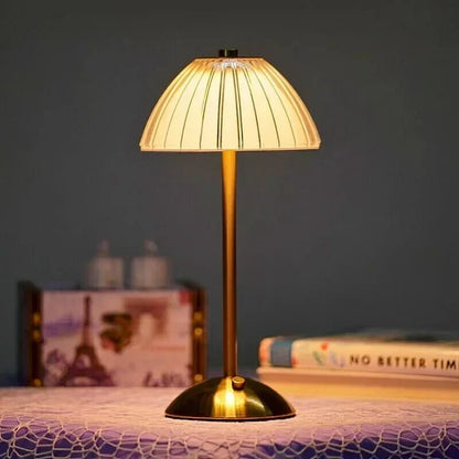 Wireless Crystal-Detail Table Lamp with Rechargeable LED