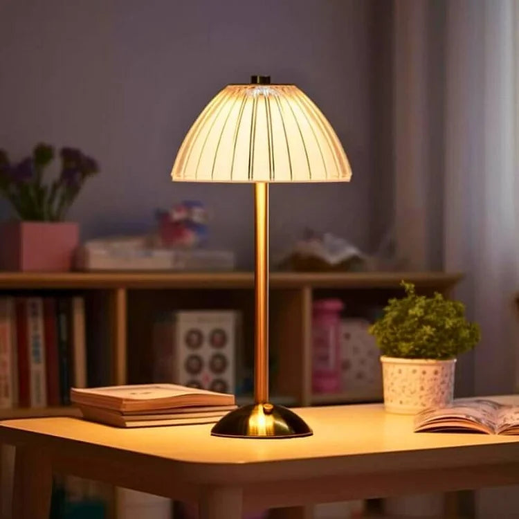Wireless Crystal-Detail Table Lamp with Rechargeable LED
