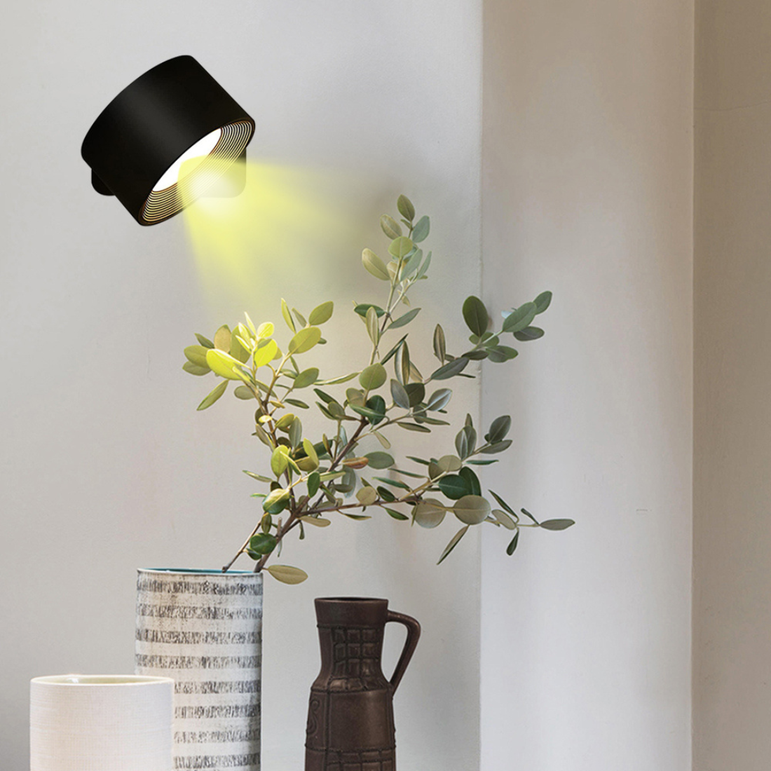 Wireless Rechargeable 360° Wall Lamp - LED Indoor & Outdoor Light